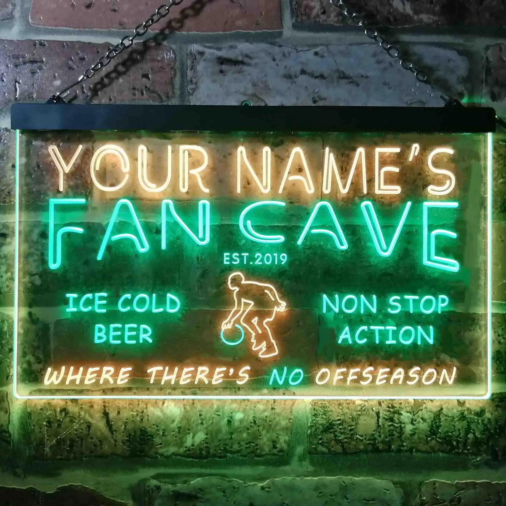Personalized Basketball Fan Cave Man Room Bar Beer Dual Color Led Neon Sign st6-td1-tm