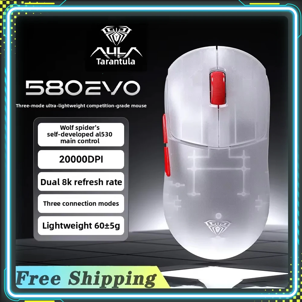 aula-sc580-evo-al530-センサーワイヤレスゲーミングマウス-20000dpi-トリプルモード-デュアル8kポーリングレート-bluetooth-24g-有線接続-pc-ラップトップ対応