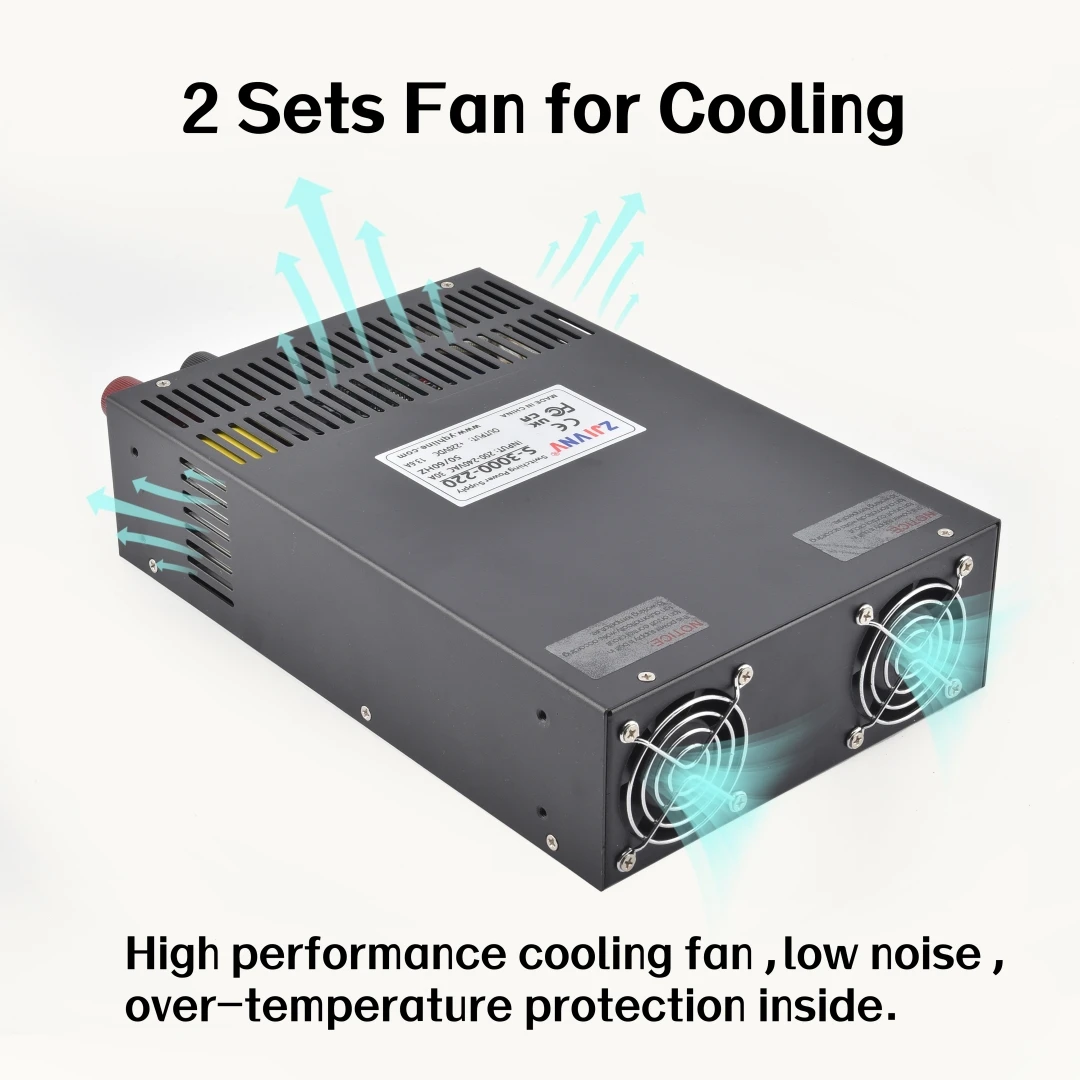 2500W 3000W Switching power supply 0-12V 24V 36V 48V 60V 80V 90V 110V 220V 300V 350V AC-DC voltage current adjustable