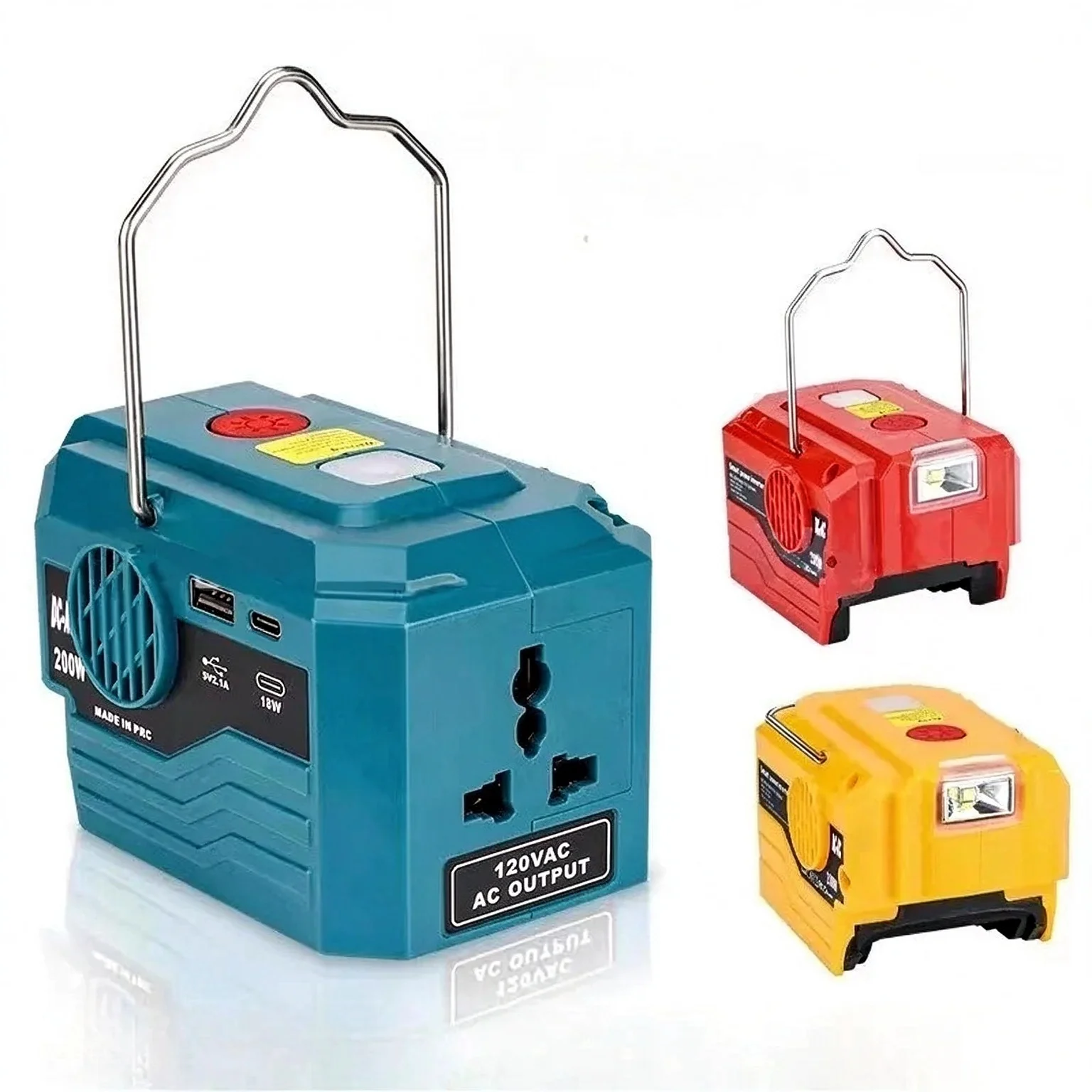 Multifunctional Voltage Converter Inverter Transformer 110V-220V Used for Various 18-21V Power Tools Lithium Battery Accessories