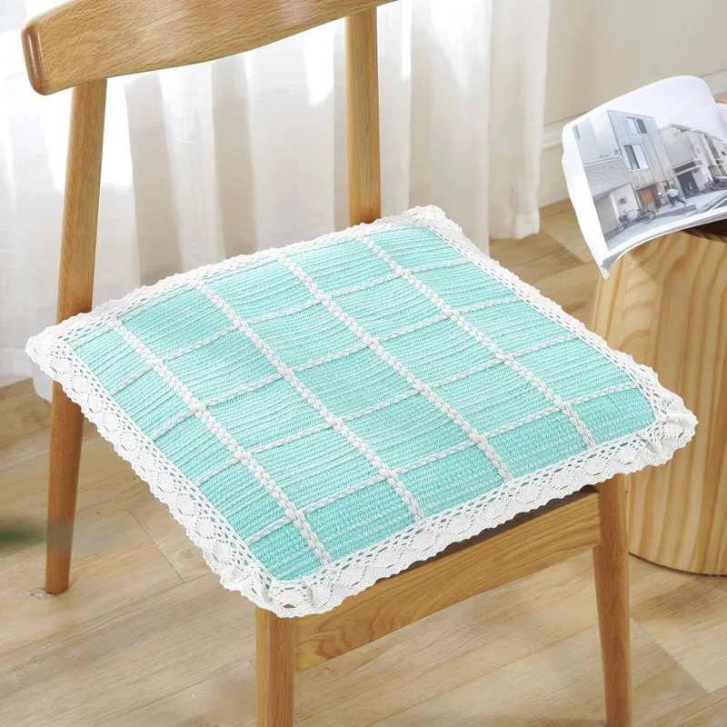 두꺼운 면화 및 린넨 패브릭 의자 학생 좌석 쿠션 자동차 좌석 쿠션 사계절 사무실 의자 의자 쿠션 통기성