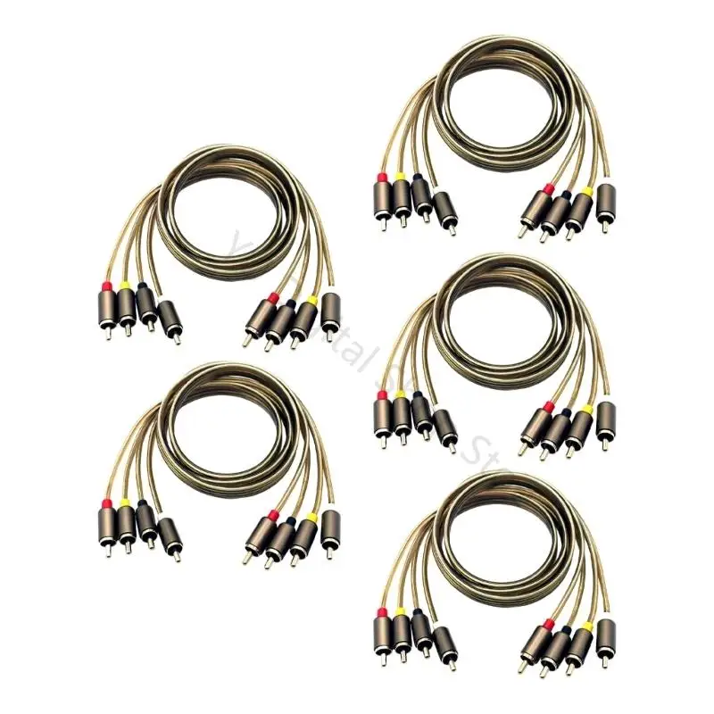 96BA Speaker Cable,4 End Cable with Molded Ends for Processor & Home Sound Use
