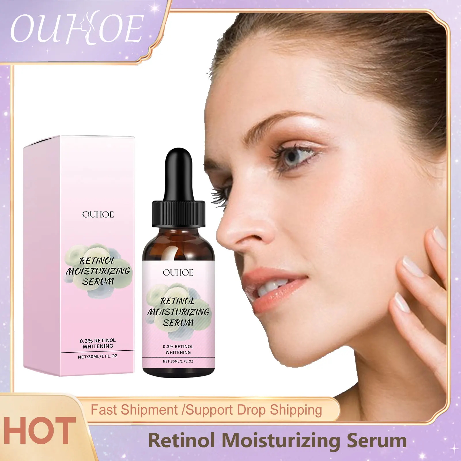 

Retinol Rejuvenation Serum Moisturizing Repairing Reduce Fine Lines Lifting Face Firming Face Dark Spots Correcting Glow Serum