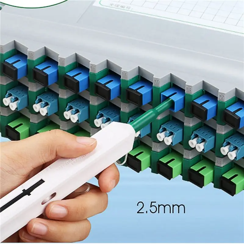 dt18-sc-fiber-optic-cleaner-10pcs-25mm-cleaninfor-g-pen-for-sc-fc-st-connectors-800-cleans-95-cleanliness-single-mode
