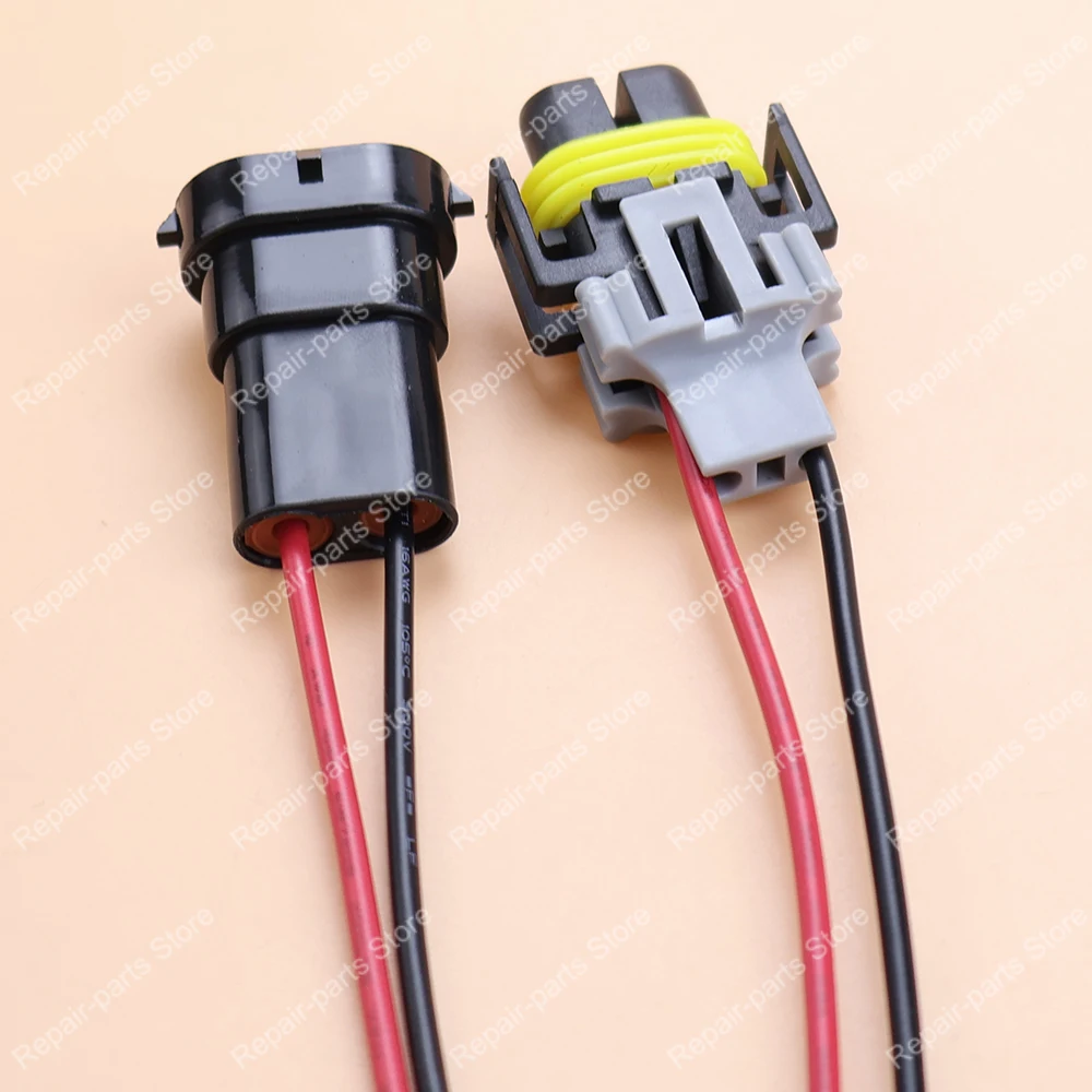 JCD 2 Pin Auto Waterproof Connector H8 H9 Xenon Light Bulb Headlight Socket Cornering Lamp Wire Harness