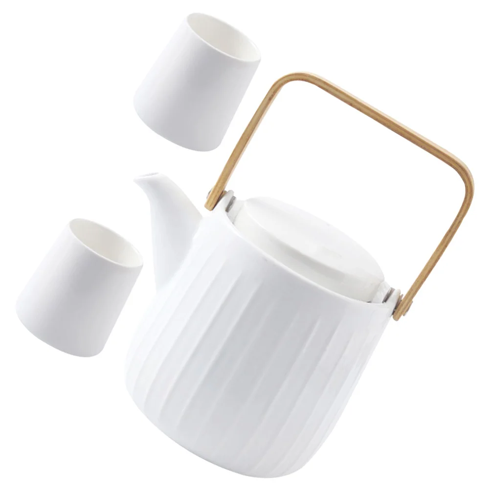 

1Set Ceramic Teapot Lightweight Portable Home Tea Kettle with Exquisite Tea Cups for Office and Home Ceramic Teapot