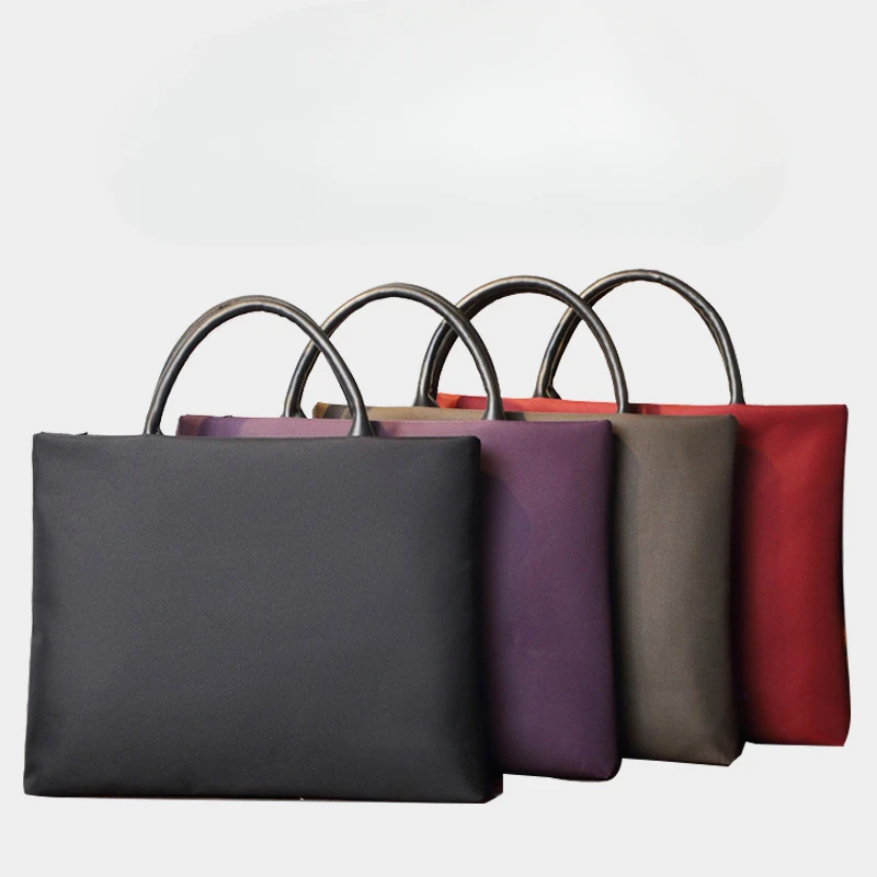 Borsa per documenti con cerniera Valigetta in tessuto Oxford tenuto in mano per donna Borsa a tracolla Borse per laptop da uomo Borse da lavoro Bolsos Para Hombre Cuscino