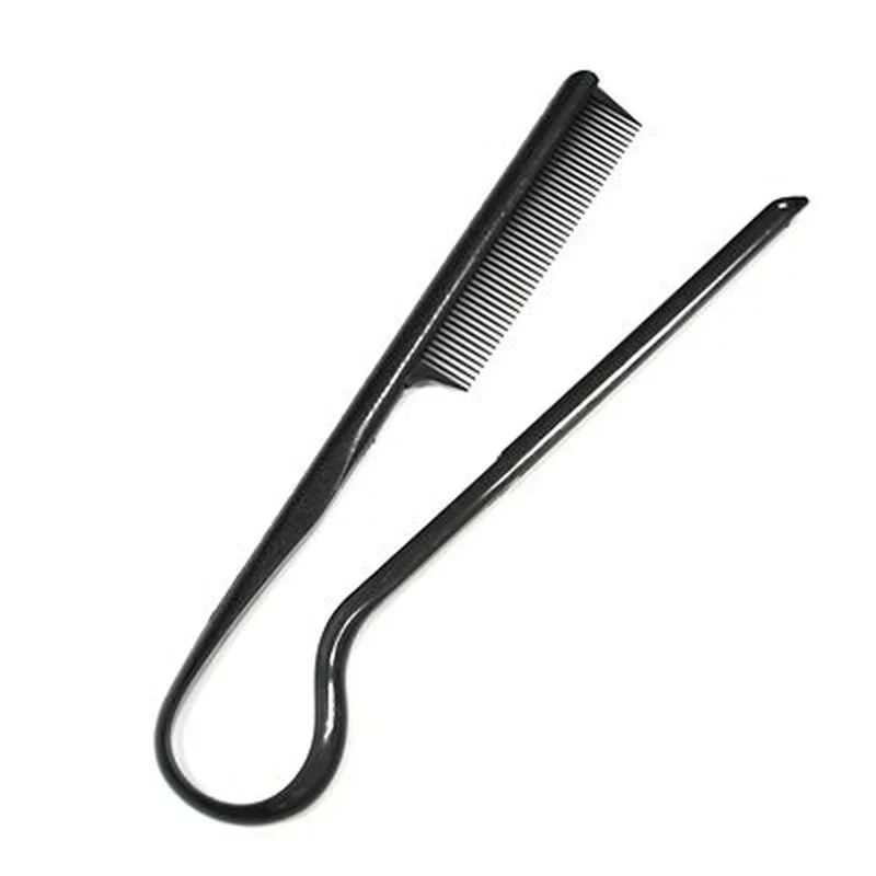 

1PC Haircutting Straightener Comb Folding For Women Hair Styling Accessori Anti-Static Hold Tongs Clip Salon Barber Hairdressing