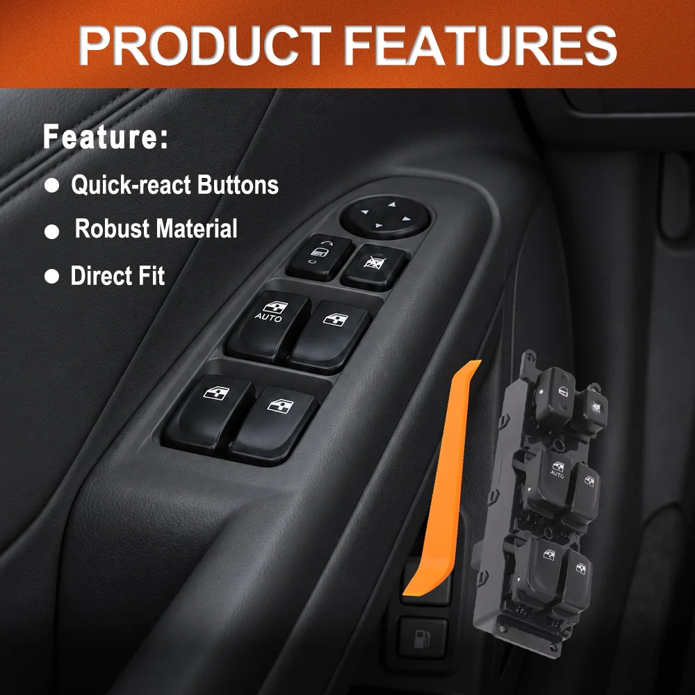 Electric Power Window Master Control Switch Console Button for Hyundai Sonata 2005 2006 2007 Front Left Driver 93570-3K010