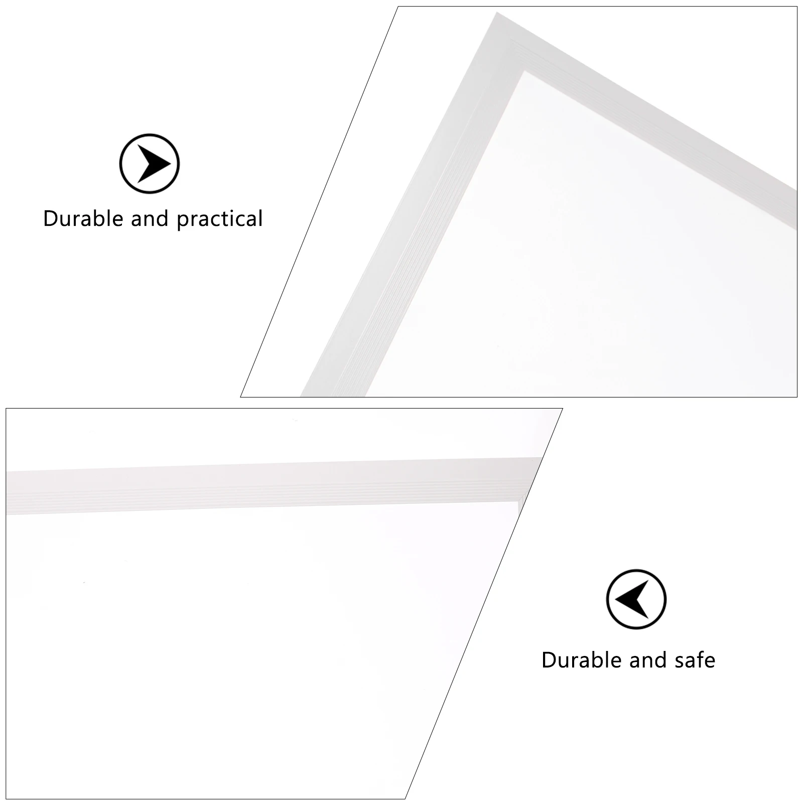

Aluminum Ceiling Lampshade Light Covers Frosted Panel Slim Design Integrated Decor Gusset Office School Lighting Supply Tool