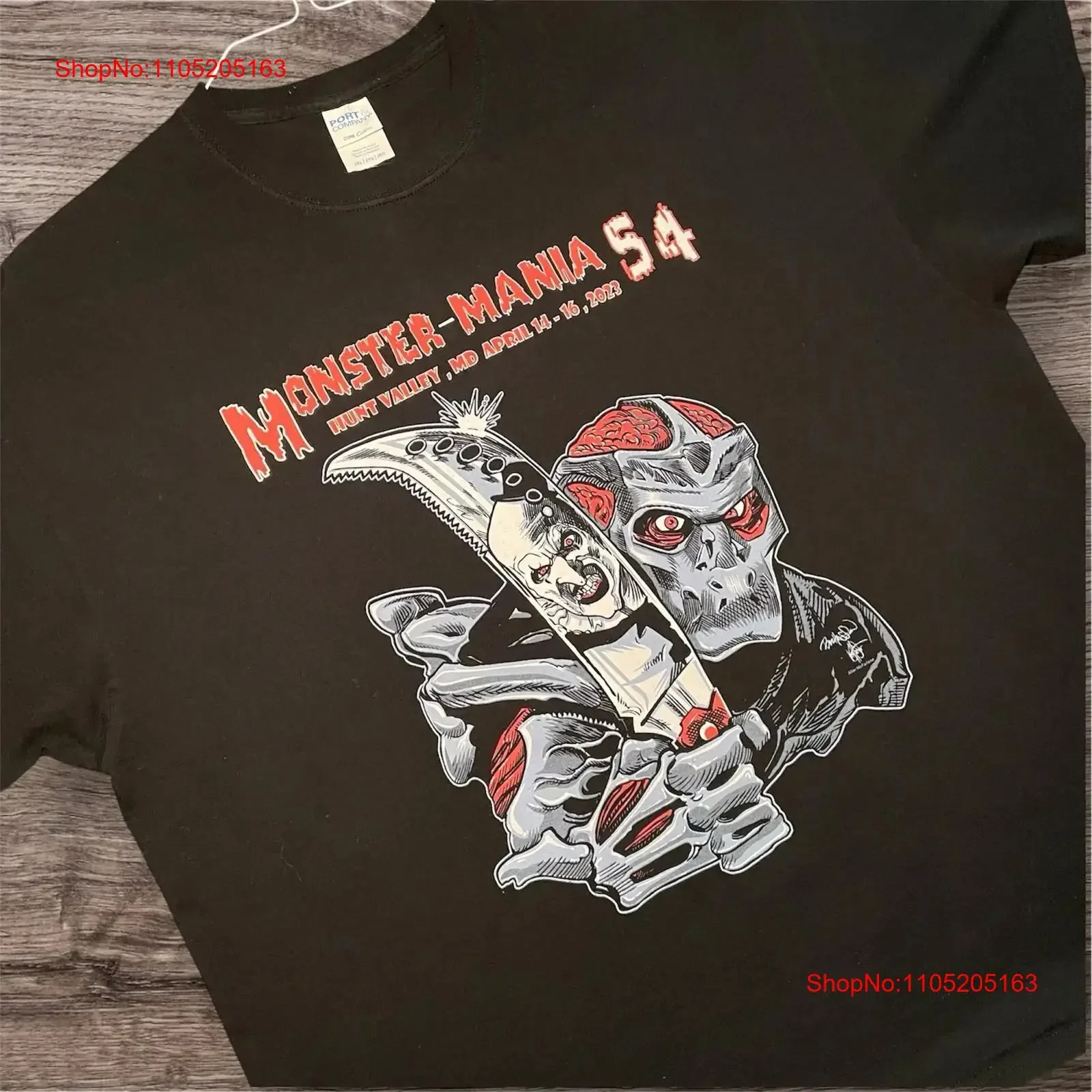 

Monster Mania 54, двухсторонняя футболка ужасов «Ужас Джасон», 2XL, винтажная стираная домашняя уличная одежда, повседневная слегка
