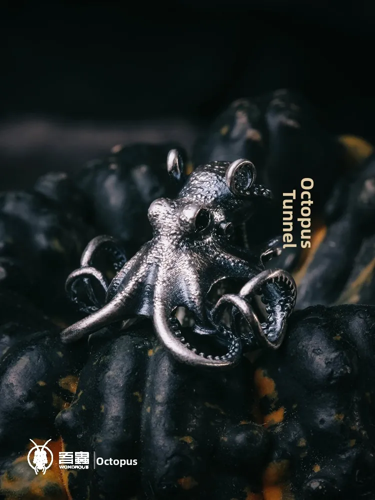 

Versatile S925 Silver Octopus Pendant Necklace Bracelet Accessory Gift out Original Design Fashion Jewelry