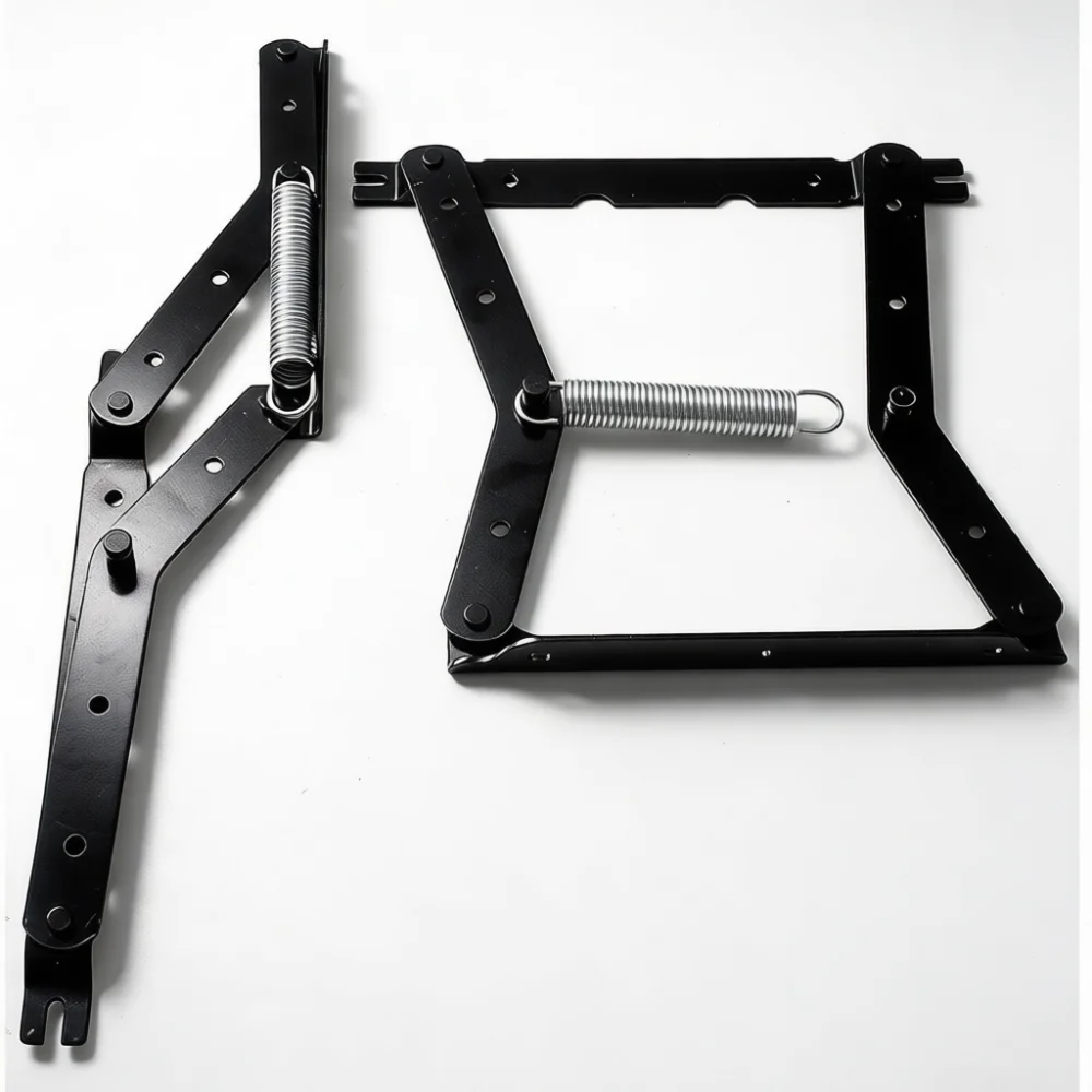 Adjustable Sofa Bed Folding Hinge Mechanism Support Bracket Storage Furniture Hardware Hidden Bed Iron Connector Fitting