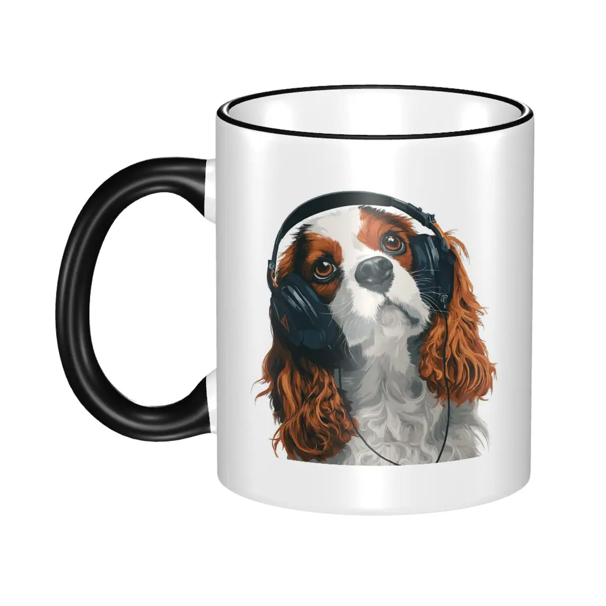 Taza Cavalier King Charles Spaniel, tazas de café de cerámica divertidas, tazas de té, taza de leche, regalo para mujer y hombre
