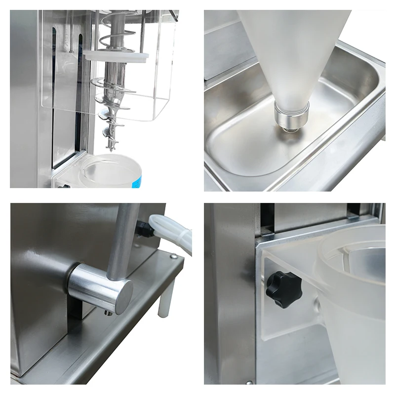 2026-110V/220V Commercial Ice Cream Mixer Freeze Fruit Yogurt Ice Cream Swirl Mixer Blender Swirl Drill Ice Cream Machine