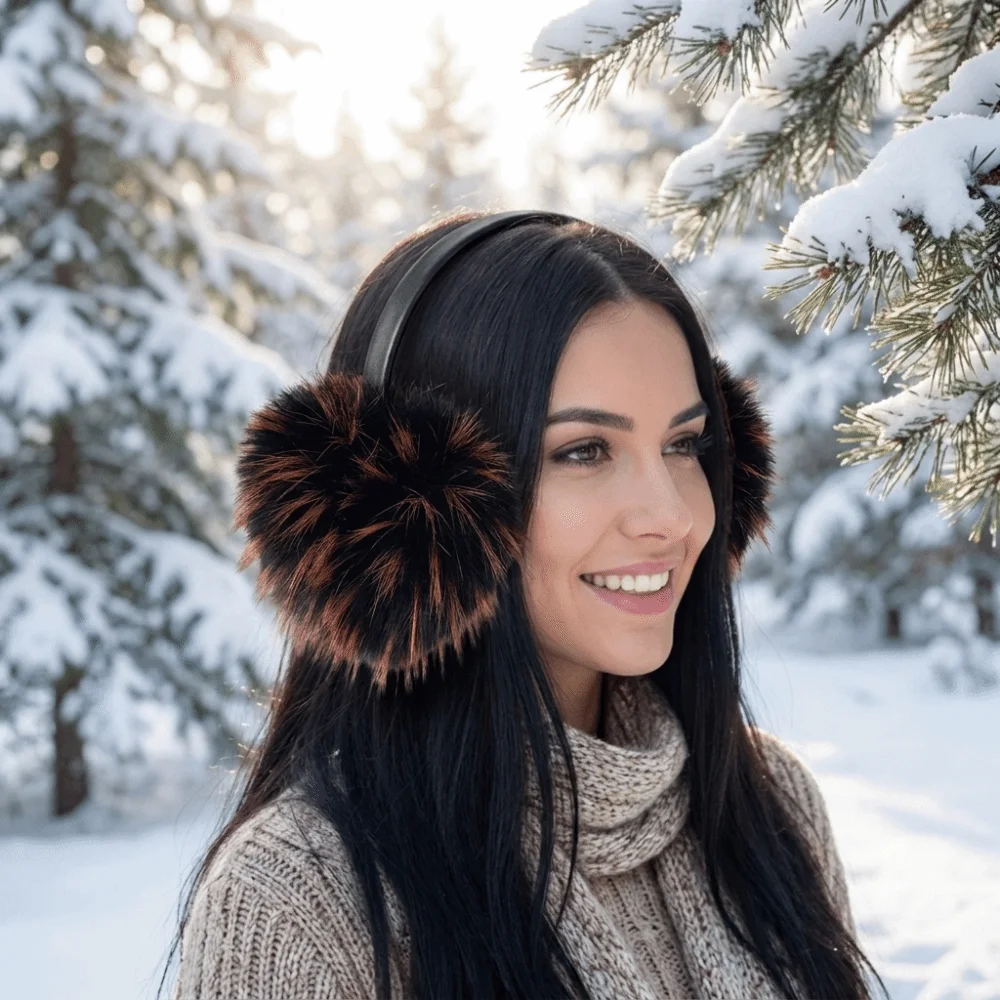 Fashion Ear Cap Faux Fur Plush Earmuffs Solid Color Cold Proof Winter Earmuffs Windproof Ear Muffs Ear Cover Student