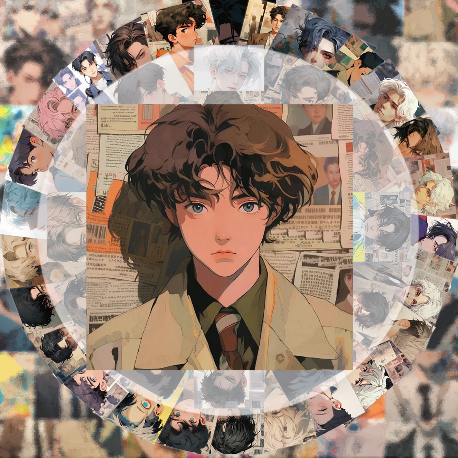 

50 Cool Character Graffiti Stickers, Vibrant Stickers Suitable for Water Bottles, Laptops, Cell Phones, Suitcases, Skateboards, Guitars, Party Decorations