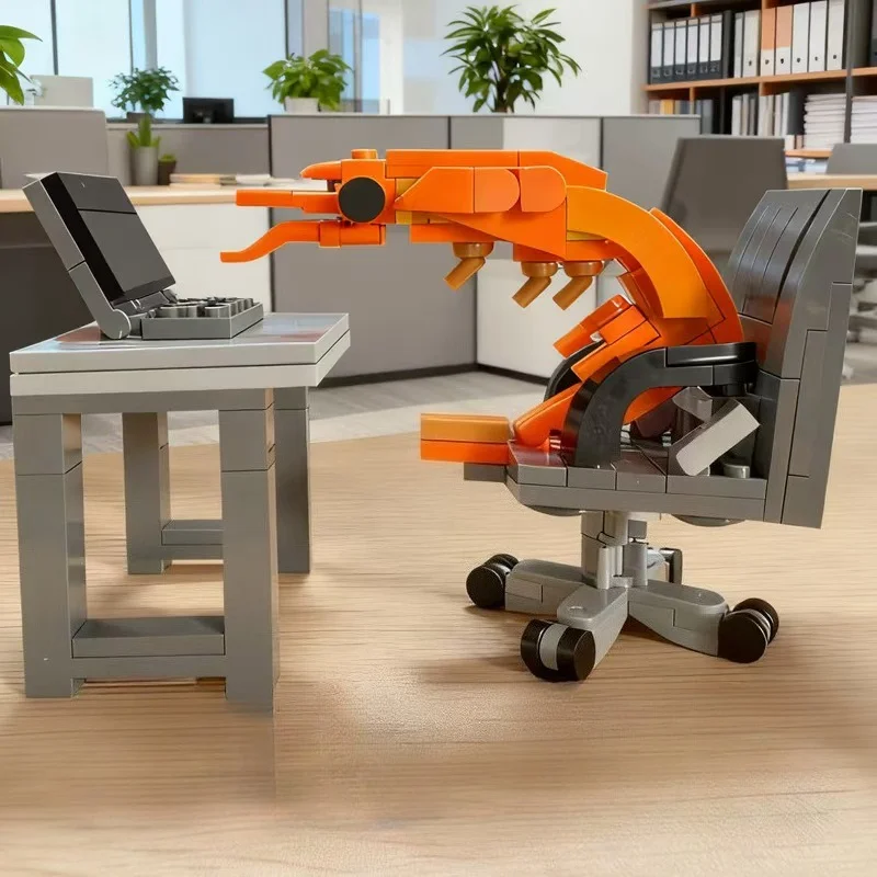 نموذج مكعبات بناء على شكل جمبري، ألعاب تركيب، مزيج عشوائي للأولاد والبنات، تنكرات إبداعية للمشاهير على الإنترنت