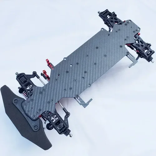 RC 자동차 온로드 차체 프레임 260mm 휠베이스 4WD 4WD 구동 시스템 1/10 레이싱 카 부품 업그레이드 액세서리