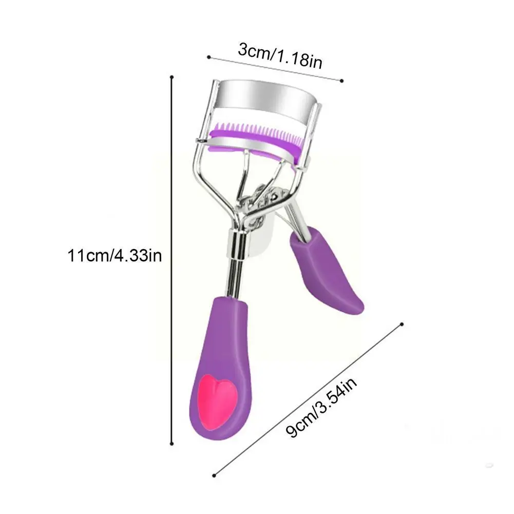 빗 달린 속눈썹 컬러 패션 전문 클립 메이크업 속눈썹 액세서리, 화장품 속눈썹 도구, 메이크업 컬링 B F6Y4, 1PC