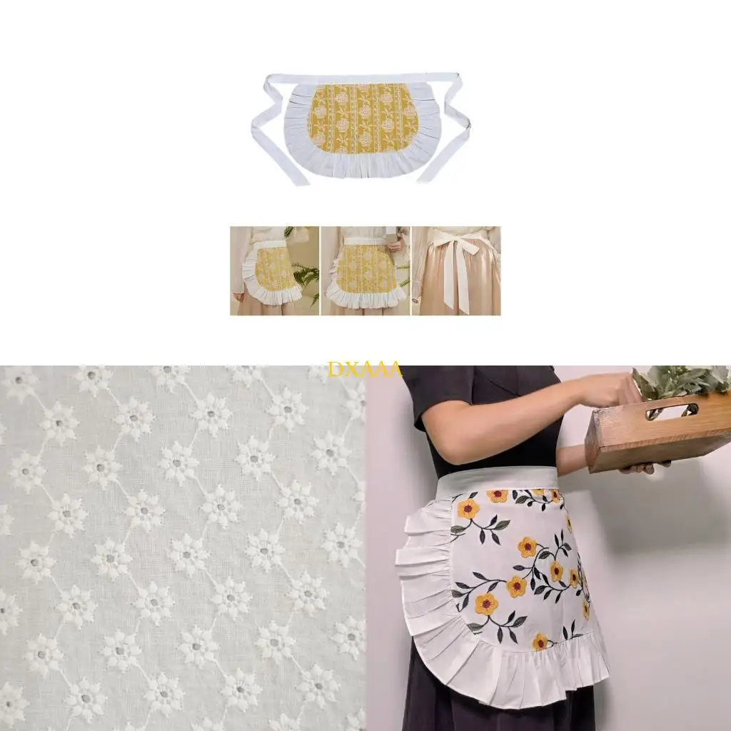 DXAA Waist Apron Unisex Bistro Half Aprons Waitress Apron Maid Apron Server Apron
