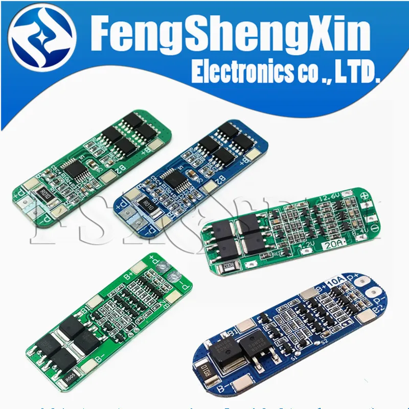 3S 11.1V 12V 12.6V lithium battery protection board 18650 has overcharge and overdischarge protection Charging BMS 12A 20A