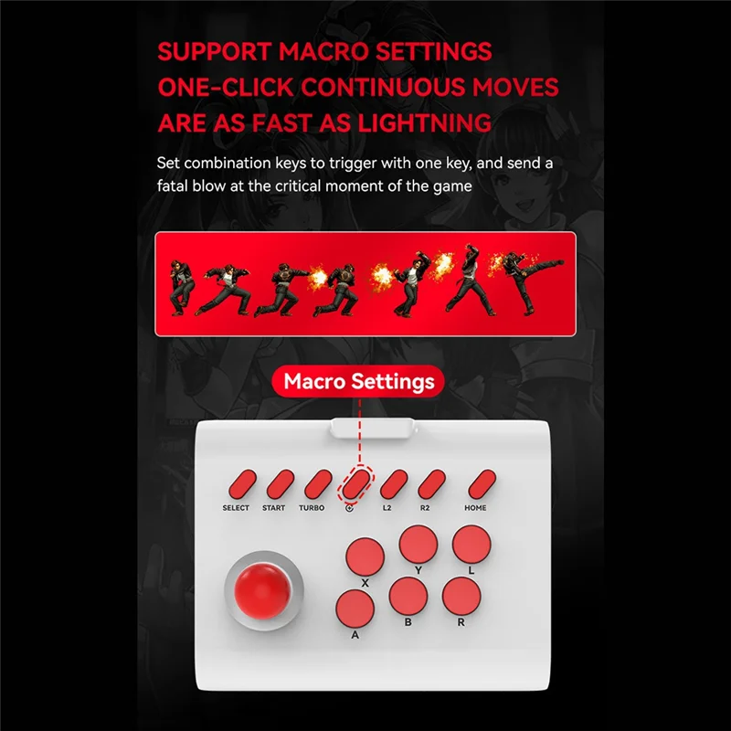 Suitable Wireless Arcade Game Console+2.4G Adapter Bluetooth Joystick Controller For Nintendo Switch PS4 PS3 PC Mobile Phone Dur