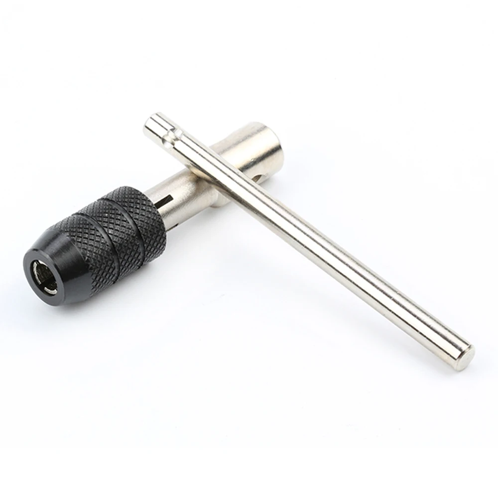 3-6mm T-shaped Tap Wrench 5pc Hand Tap M3-M8 Tapping Screwdriver Wrench Thread Tapping Hand Tool Set