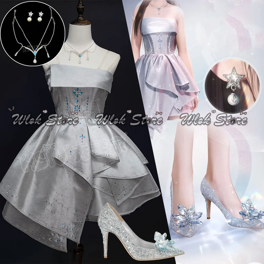 Jeu amour et espace profond Cosplay femme chasseur Costume robe de mariée mariée robe de soirée Mini robe bal tenues de fête femmes