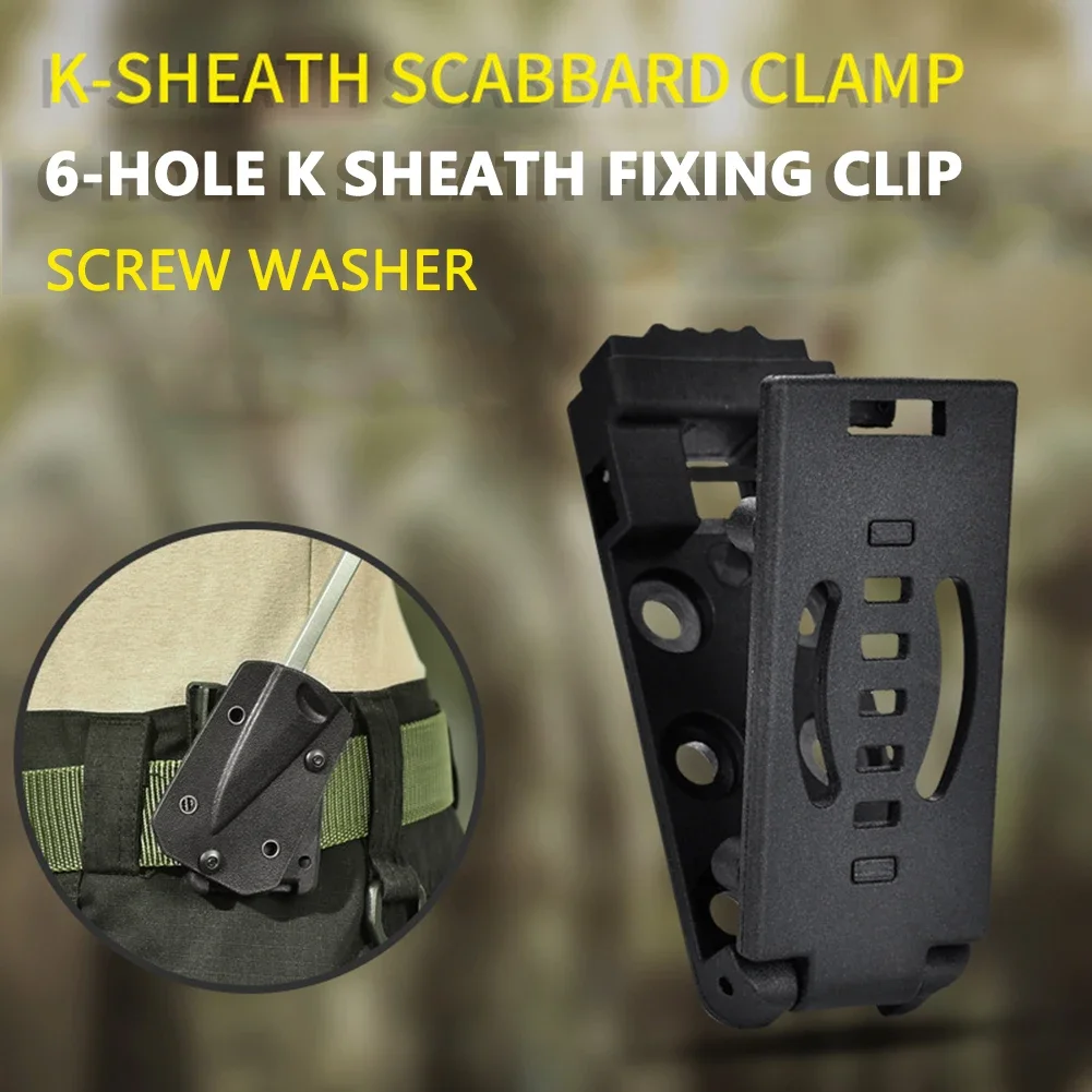 Scabbard Waist Clamp K-Sheath Hanging Belt Buckles Clips Outdoor Multi EDC Tools