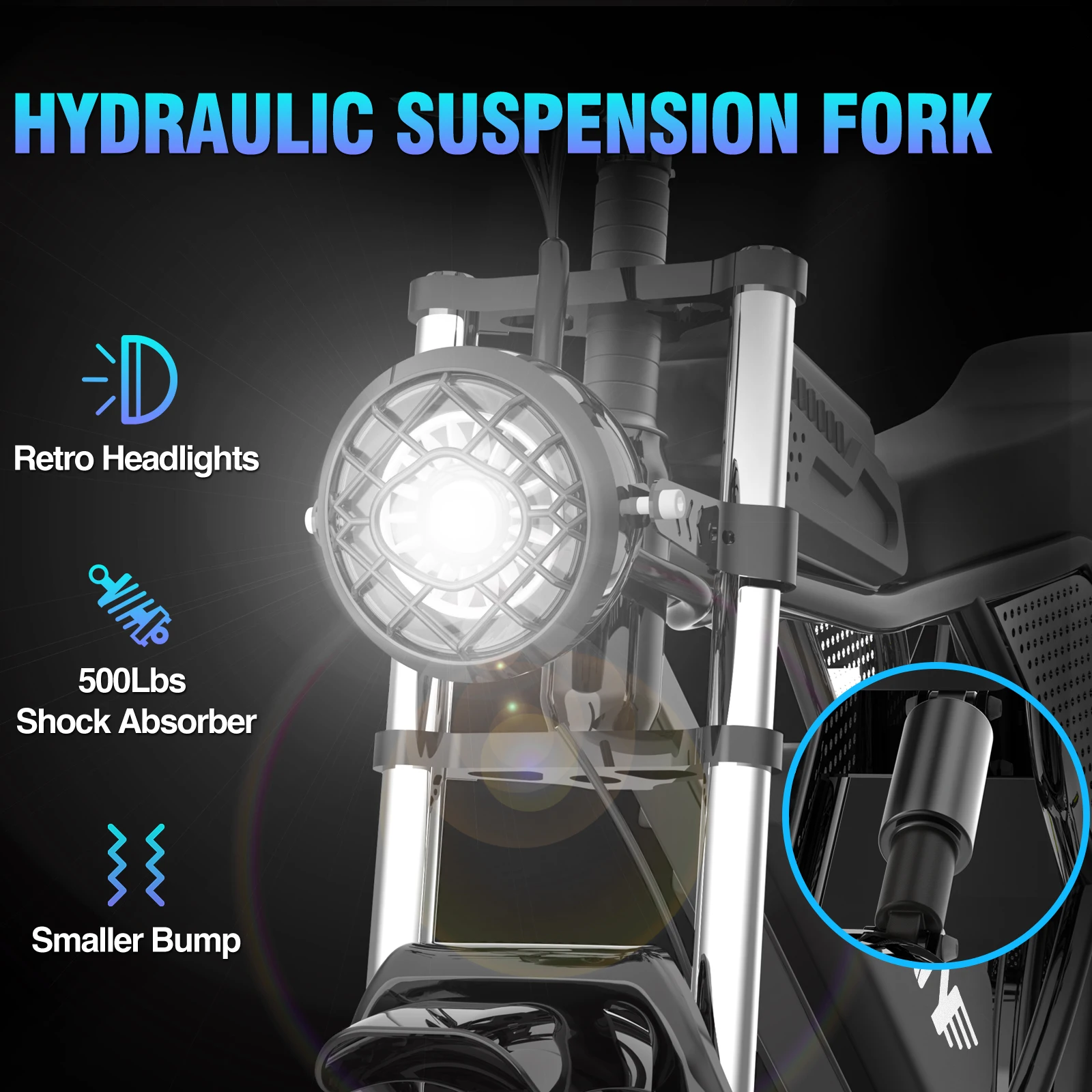 YVY C20 48 فولت 20 أمبير بطارية كبيرة دراجة كهربائية 1500 واط محرك قوي 50 كم/ساعة سرعة سريعة 20x4.0 الدهون الإطارات الرجعية الدراجة Ebike #5