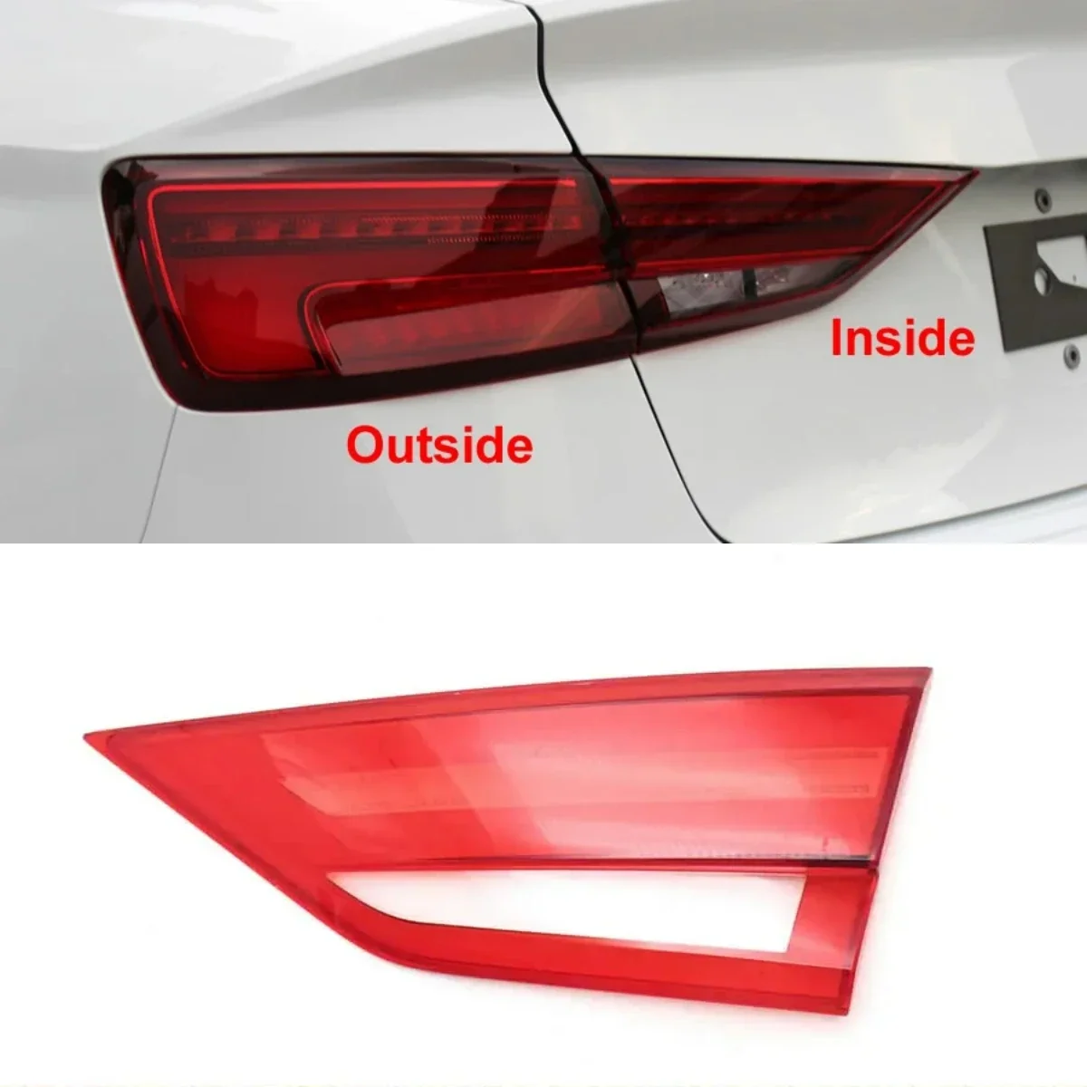 

For Audi A3 Limousine Sedan Rear Lamp Tail Cover Taillight Shell Brake Lights Mask Auto Replacement Parts 2017 2018 2019 2020