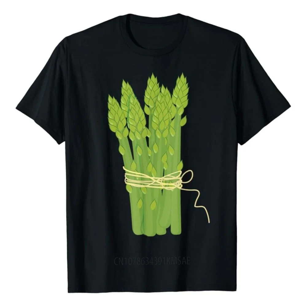 Green Asparagus T-shirt Vegan Style for The Conscious Consumer TShirts Graphic Custom Printed Women Men T-Shirt