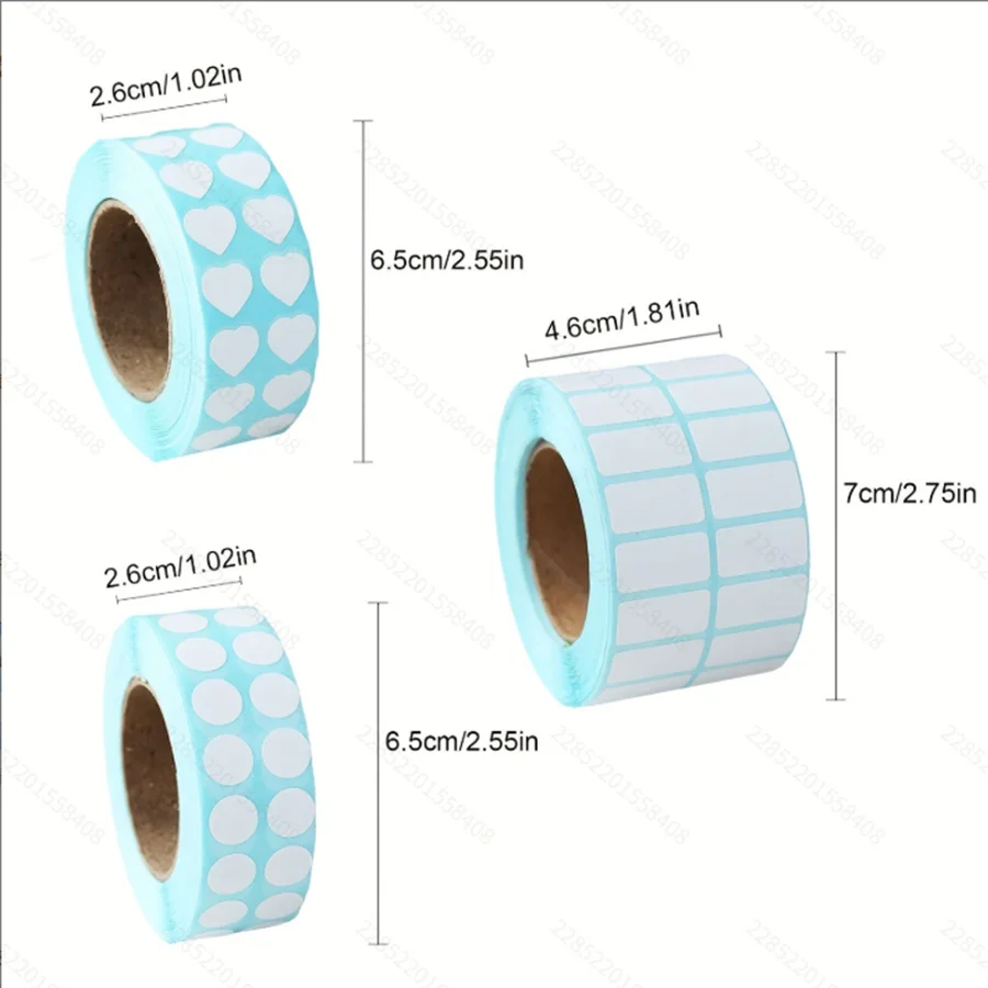 3000pcs/Rolls of Diamond-Patterned Label Blank stickers, Handwritten Notes, Kitchen Storage Labels Self-Adhesive