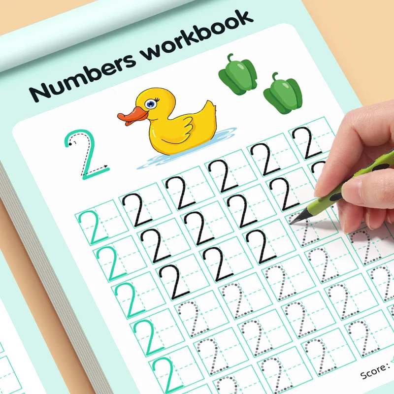 A 48-page children's writing practice workbook, numbered 0-100 tracing paper, suitable for preschool classes and kindergartens