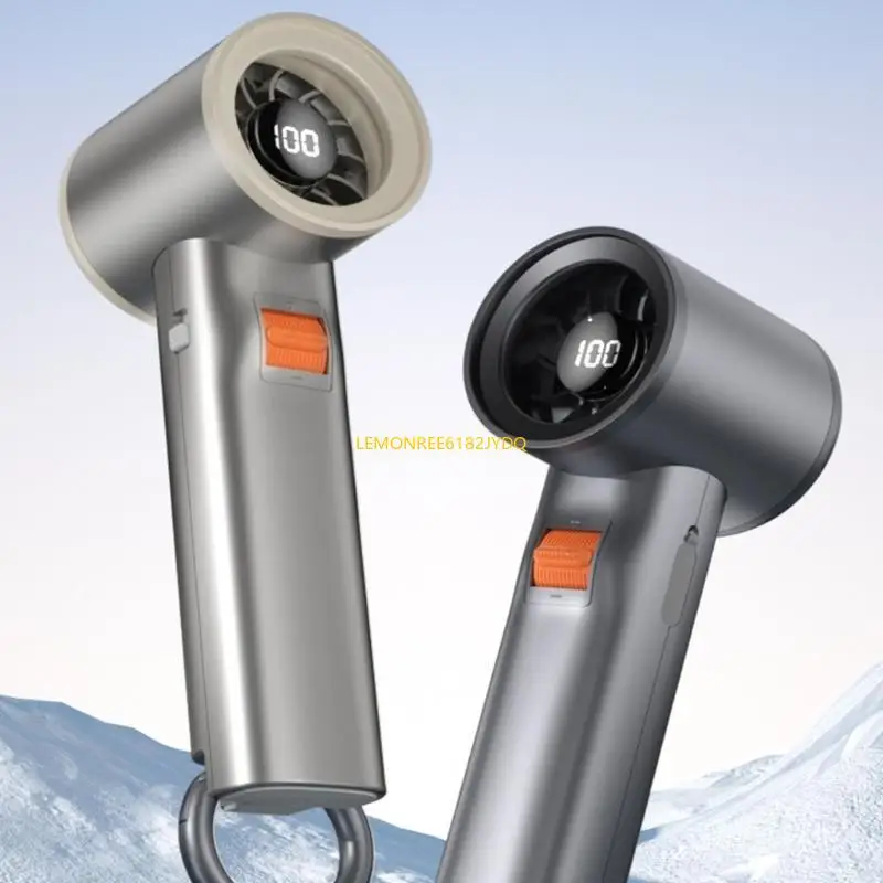 M7DF Modieuze LED -display Koelventilator Portable Oplaadbare 3000 mAh Batterijventilator Miniatuur Airconditioner voor