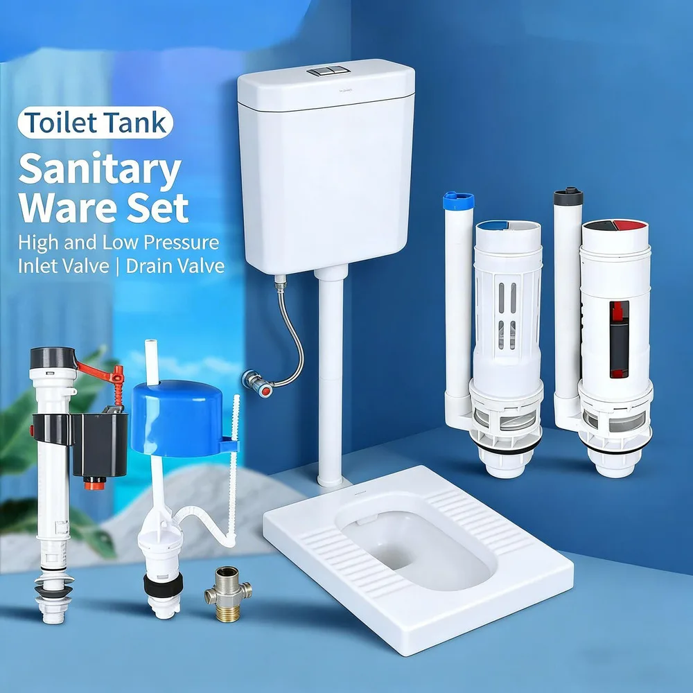 Split Toilet Flush Valve Replacement Old Fashioned Outlet Valve Water Tank Parts For Squat Toilet And Seat Toilet