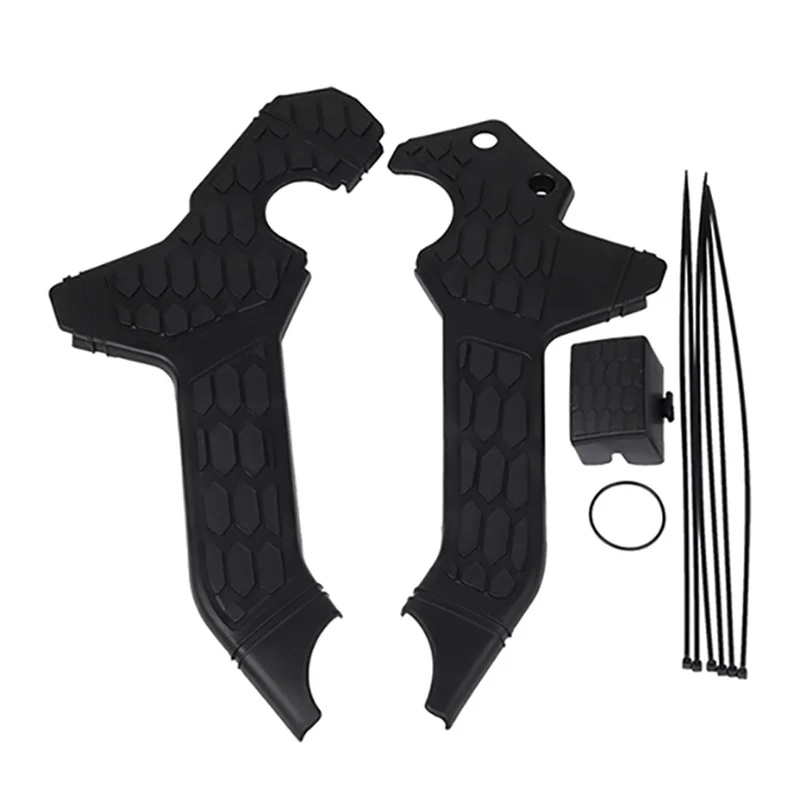 BB-Motorcycle Frame Guard Side Protection Cover Fairing Protector Panel Accessories For Honda CRF300L CRF 300L(Black) Replacemen