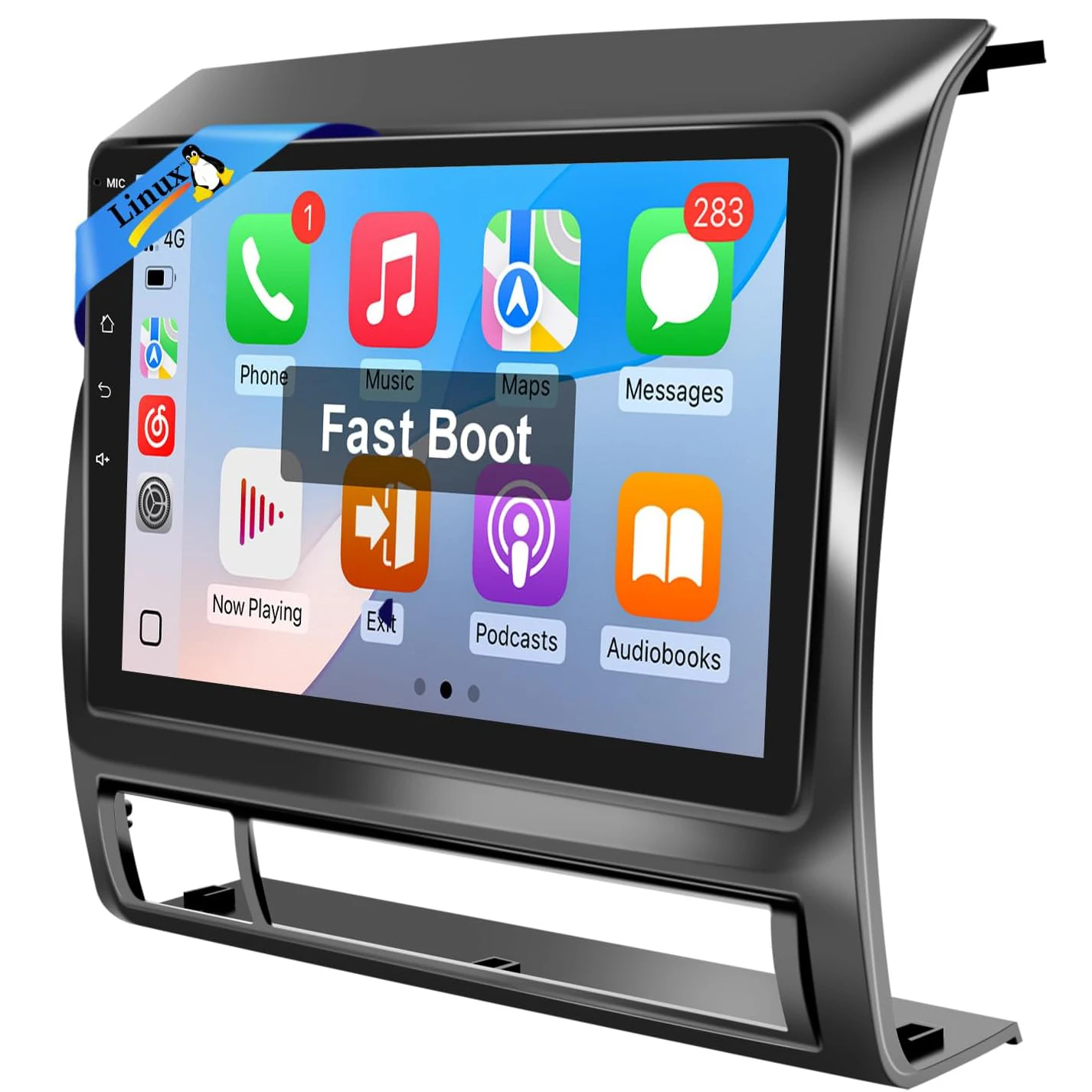 

Linux Car Stereo for Toyota Tacoma (Non-JBL) 2005-2015, 9Inch IPS Touchscreen for Tacoma Car Radio with Carplay Android Auto Mir