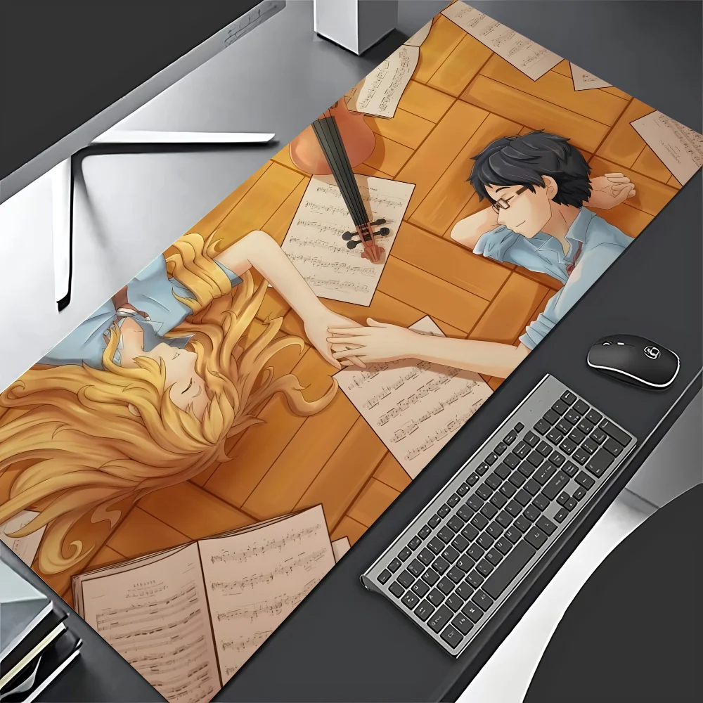 Y-Your L-Lie In A-April Mousepad Mouse Pad Laptop Gaming Accessories Mousepad Large Desk Mat Computer Gamer Keyboard Rug Carpet