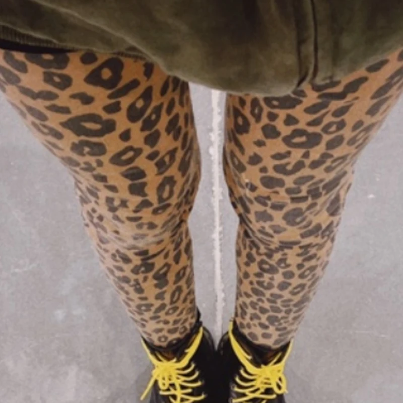 

Leopard Printed Pantyhose Autumn Winter Japanese High Elastic Thin Stockings Fashion Sexy Spicy Girls Women Streetwear Tights