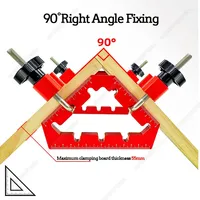 45/90 Degrees L-Shaped Auxiliary Fixture Splicing Board Positioning Panel Fixed Clip Carpenter's Square Ruler Woodworking