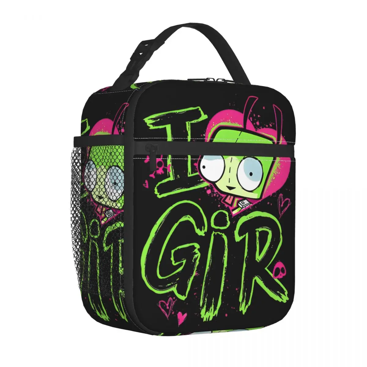 

Изолированная сумка для обеда на День святого Валентина I Love GIR, сумка-холодильник, контейнер для еды, герметичная сумка для обеда Zim для мужчин и женщин, колледж