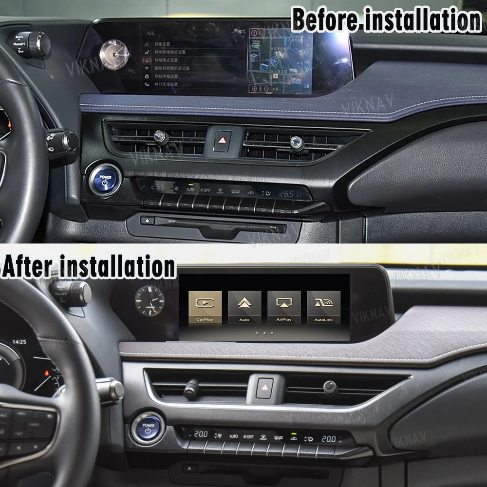 Viknav Linux Interface Box For Lexus UX 2019-2022 Wireless Apple CarPlay Android Auto Only Support Original Car Display Screen