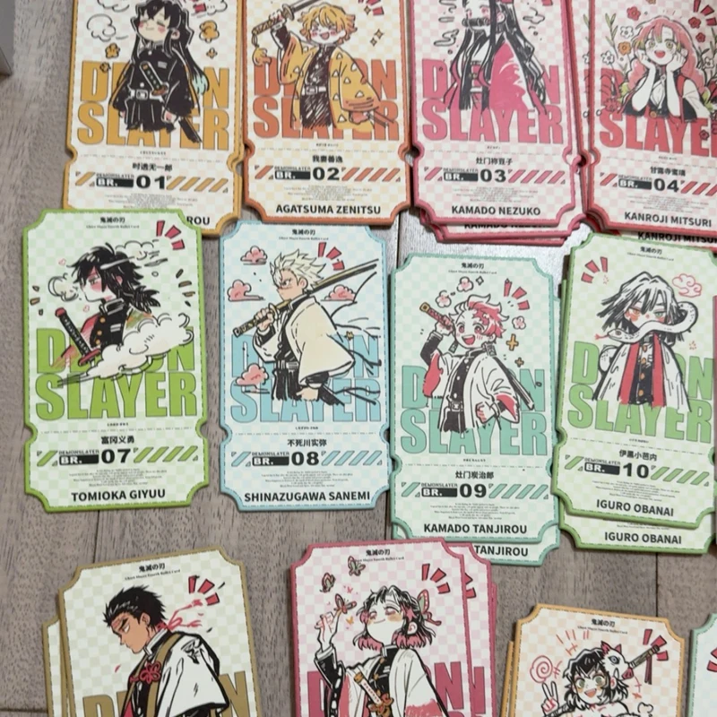 Yami 4 악마 슬레이어 FR BR 카드 Iguro Obanai Rengoku Kyoujurou Kochou Shinobu 컬렉션 카드 크리스마스 생일 선물 완구