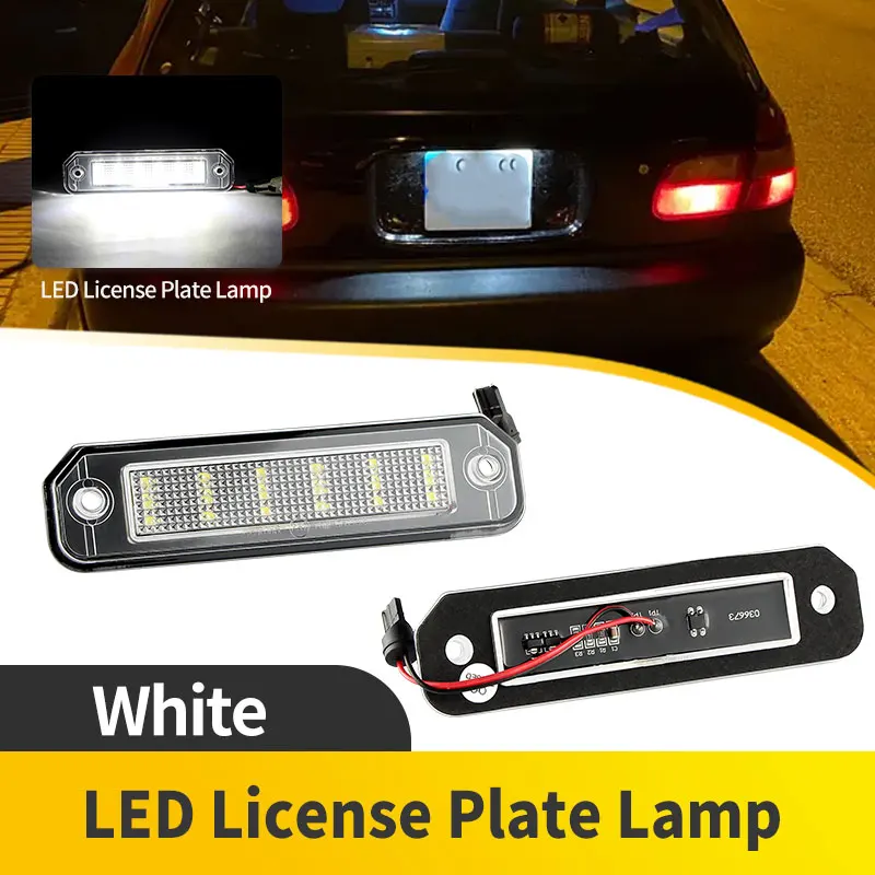 10PC White LED Light For Number License Plate Lamp For Honda Civic Coupe Hatchback Sedan CR-X Integra OEM# 34100S04A01 Rear Bulb