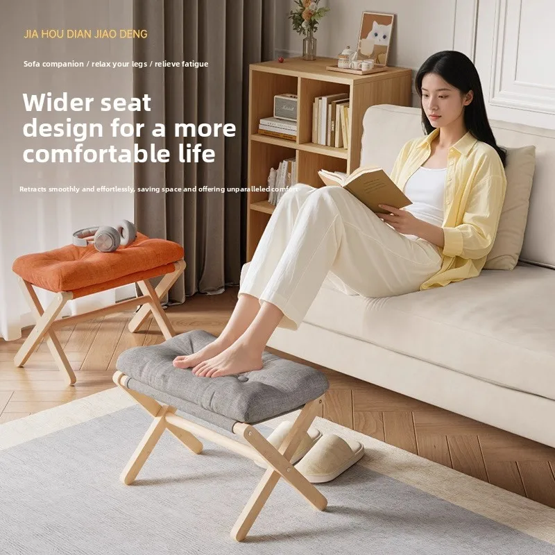 

Folding footstool household living room sofa footstool table foot support office footrest workstation foot support