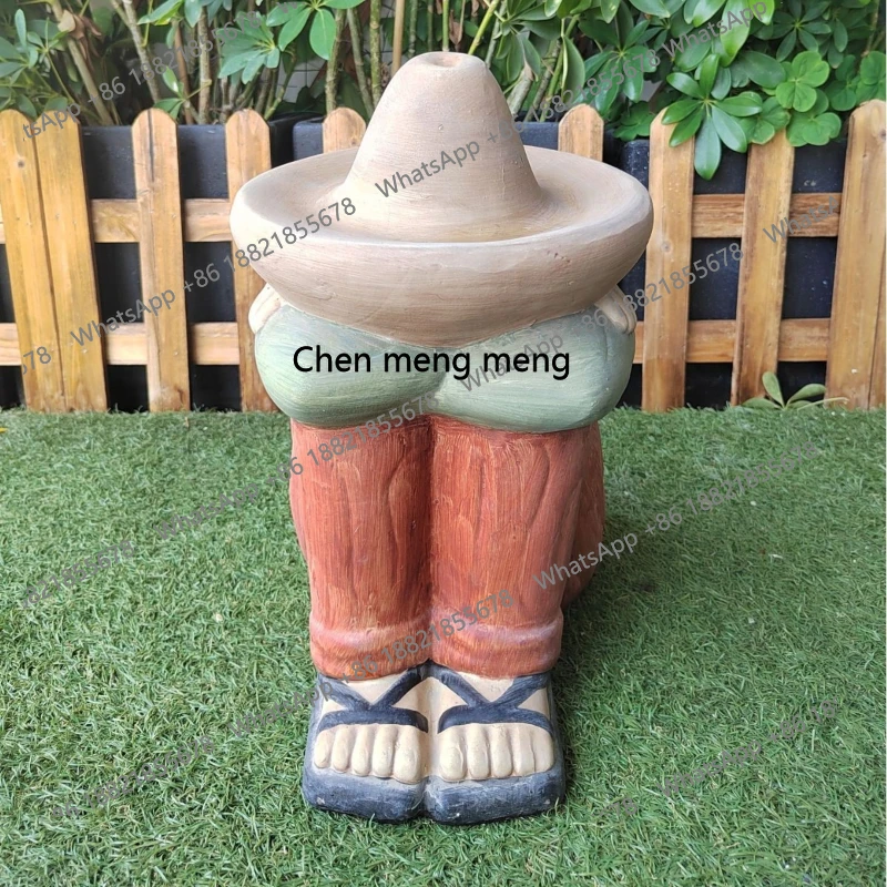 Creative pastoral scarecrow shape ornament courtyard garden decoration ornament