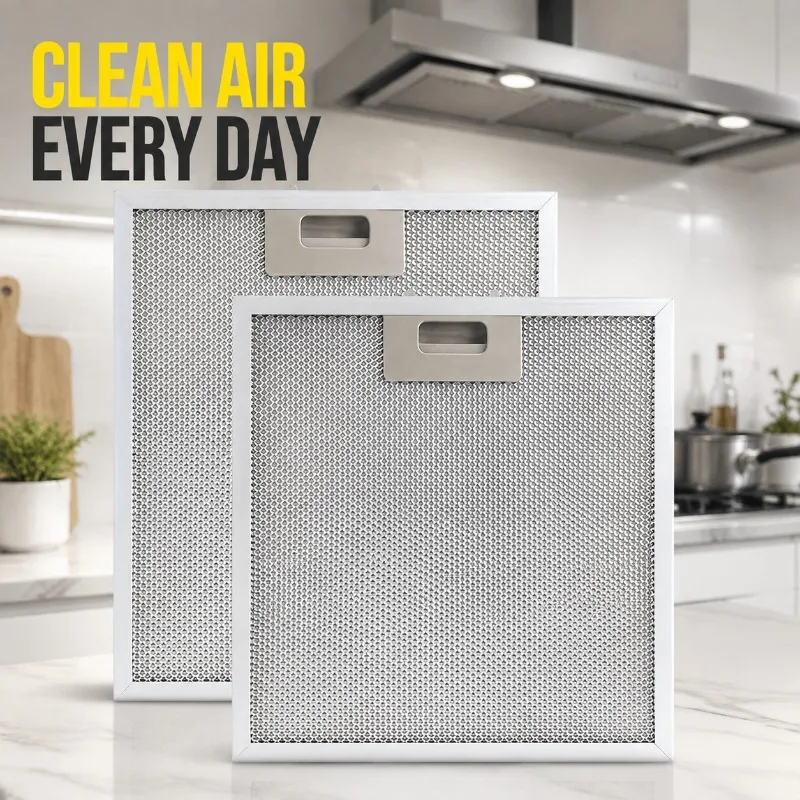 Range‑Hood Grease‑Intercept Aluminum‑Plate Filter Anti‑Drip Oil‑Baffle Screen Household Cooker‑Extractor Replacement Accessory