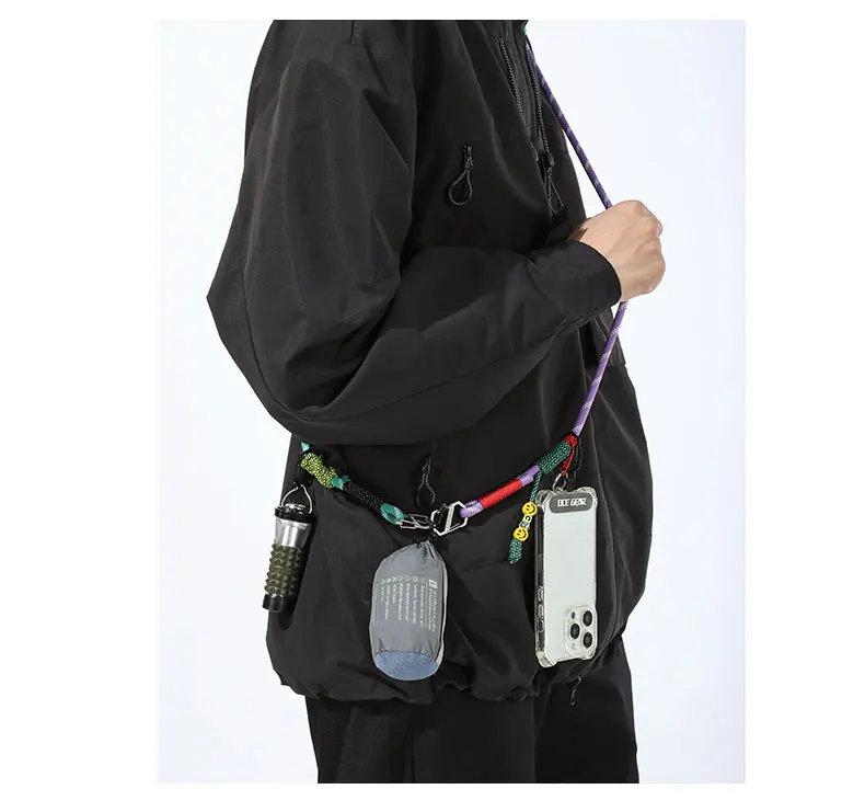 OCE GEAR Multifunctional Adjustable Lanyard Outdoor Rope Strap for Phone Camera Crossbody Bag - DIY Hanging Cord Accessory